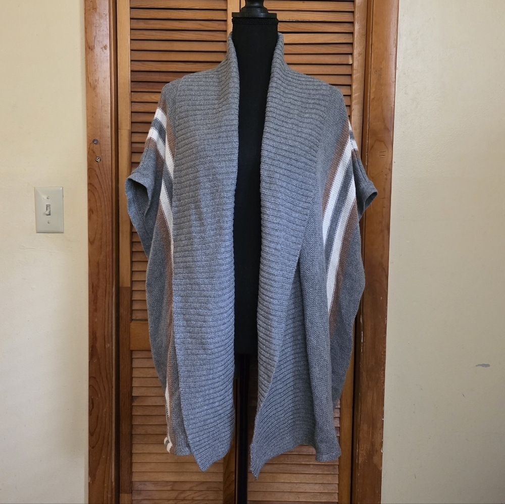 EUC Old Navy Women's Blanket Stripe Open Front Cardigan Duster Size M-L